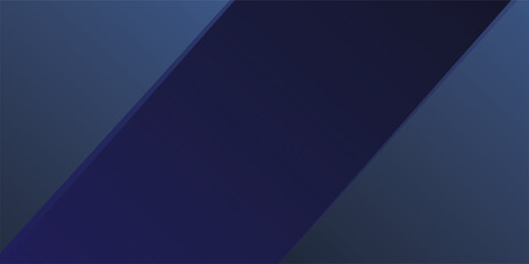 Obraz premium Black dark blue abstract background. Geometric. Line stripe triangle angle corner diagonal 3d. Gradient. Light, shadow. Grain noise grange. Matte metal metallic.Technology business. Design.Wide banner