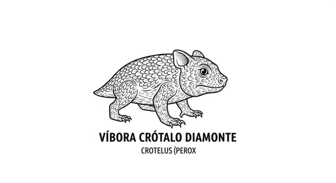 Detailed illustration of a viper snake.