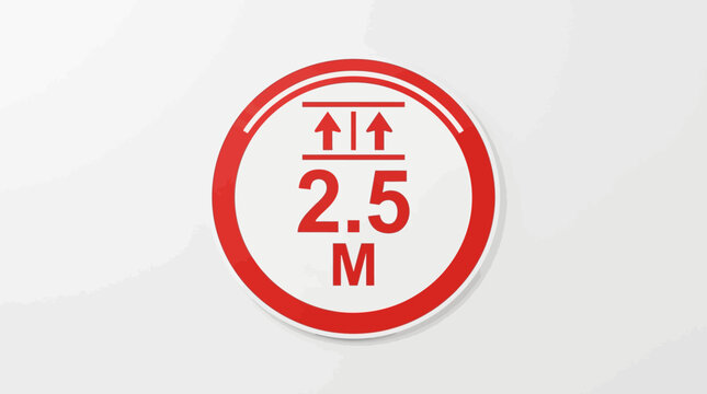 2.5M Height Limit Sign - Road Sign Symbol