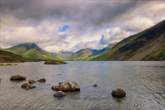 Wastwater in Wasdale The English Lake District of Cumbria England UK