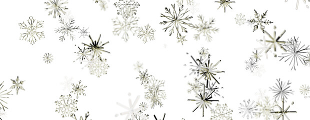 Elegant winter background with detailed snowflakes, ideal for seasonal designs, Christmas greetings © vegefox.com