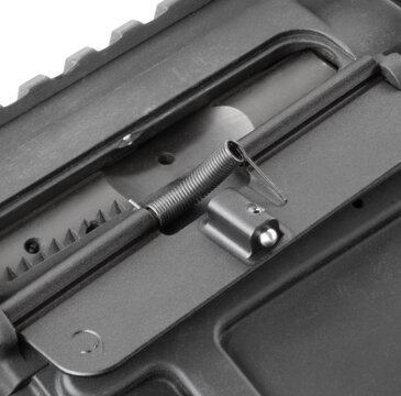 New dustcover spring going into an AR-15 rifle