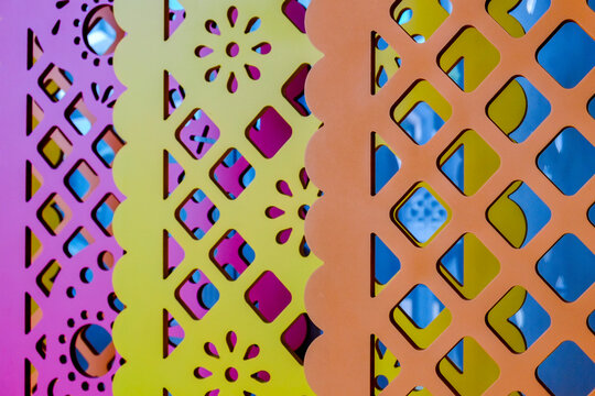 Colorful Decorative Panels Inspired by Papel Picado