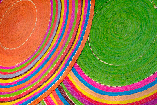 Colorful Woven Circle Mats 