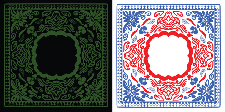 Bandana neon ornamen uniq