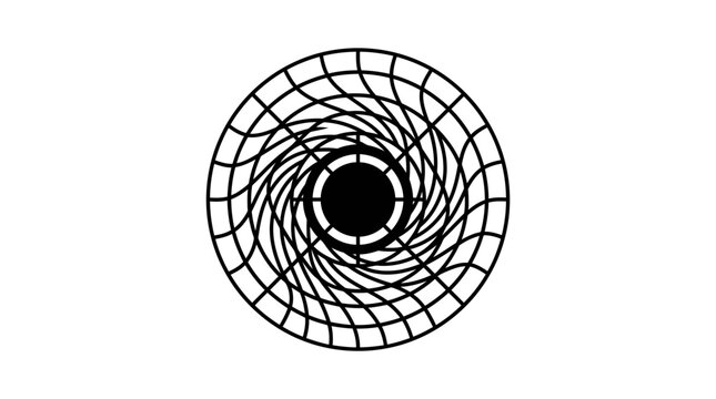 Abstract Geometric Swirl Pattern