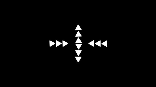 File #: forequarter arrows corner four arrows expand Outline icon animation.arrow icon in trendy flat icon.arrows galls directions icon .Motion graphic ck animation ...