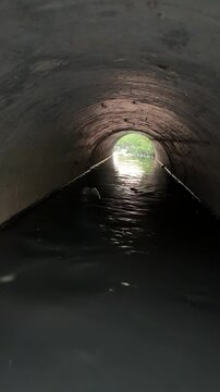 concrete culvert system channels water efficiently, preventing flooding and erosion in roads and landscapes