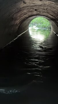 concrete culvert system channels water efficiently, preventing flooding and erosion in roads and landscapes