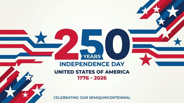 vector background for the 250 years of Independence celebration of the United States of America / USA