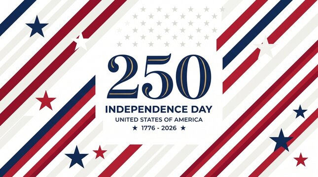 vector background for the 250 years of Independence celebration of the United States of America / USA