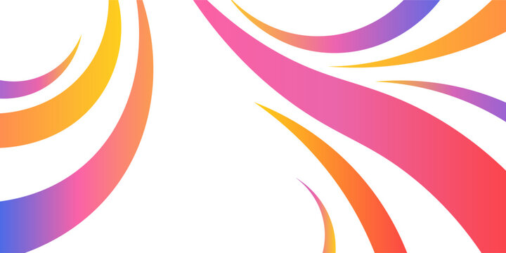 Dynamic Color Line Splash Pattern. Vector Background With Flowing Rainbow Lines. Curve Swirl Ribbons And Waves Bg.
