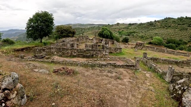 Roman village of Prazo archaeological site, Freixo de Numao, Vila Nova de Foz Coa, Guarda, Portugal