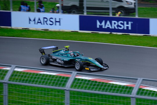 May 24, 2026, Montreal, Canada - Aston Martin-liveried F1 Academy car races at Circuit Gilles Villeneuve. g.