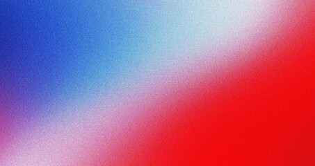 Vibrant red and blue abstract gradient with noise effect, perfect for patriotic or energetic design backgrounds. © X -  Warrior