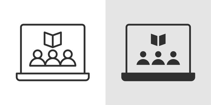 Virtual Study Group Icon representing online collaborative learning groups.