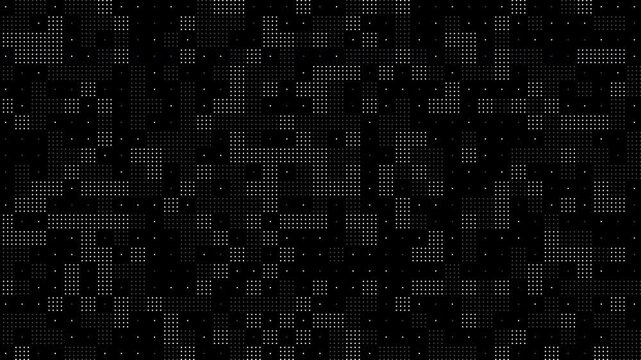 Minimalist Digital Dot Matrix Background, Futuristic Technology Texture, Data Science Visualization Concept. Ideal for modern digital art projects requiring a sleek, professional.
