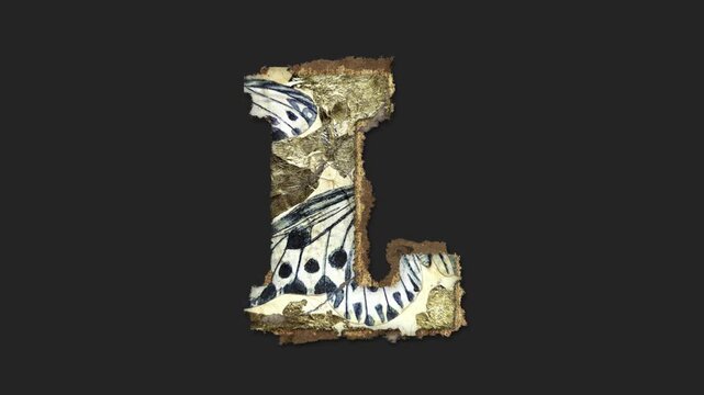 A drag and drop vintage junk journal ephemera style paper letters that animates into place from shredded and torn paper pieces.
