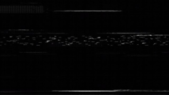 Monochrome Glitch Halftone Screen Texture