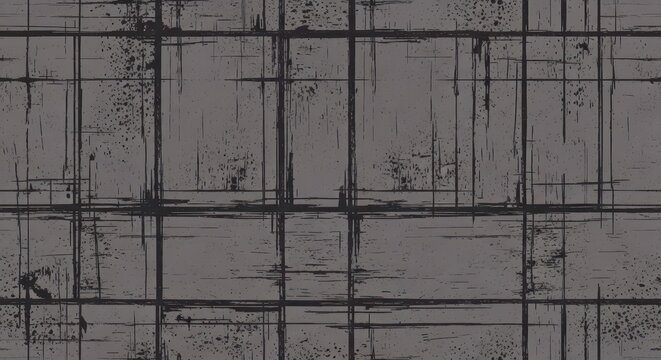 Grey grid pattern with black lines.