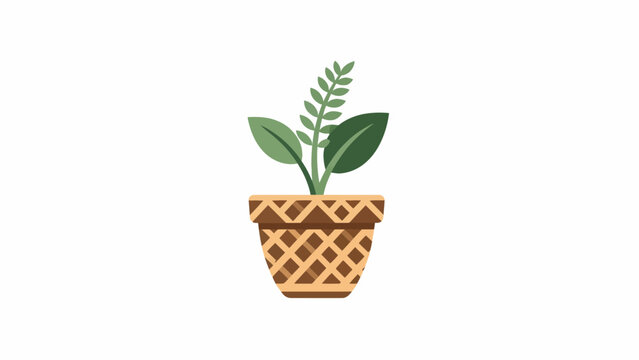 A potted plant with green leaves.
