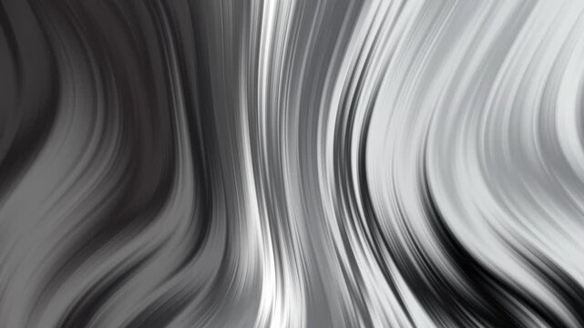 Abstract background with flowing smooth lines in shades of grey and white, dynamic wave pattern design for modern digital art or wallpaper