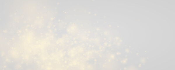 Golden glitter particles drift gently through space. Soft highlights create a refined sparkling texture. Perfect for elegant compositions. PNG © Romstock
