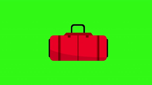 Red travel bag suitable for gym, sports, or travel. Ideal for carrying equipment, clothes, and accessories in a stylish case.