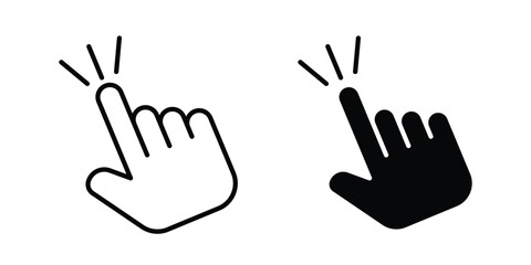 Fototapeta premium Hand click icon