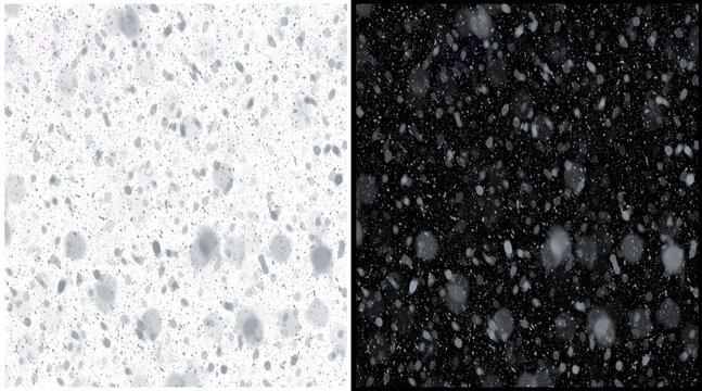 Abstract terrazzo texture pattern, monochrome stone mosaic background, black and white granite marble surface for interior design and architectural rendering