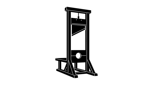 Guillotine execution device historical apparatus.