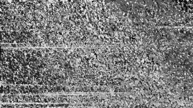 Abstract black and white noise texture with random grain pattern, suitable for backgrounds and design overlays.