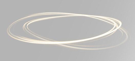 Golden luminous orbit swirl ring circular spiral glowing halo abstract motion energy elegant flowing light effect © theladydarina