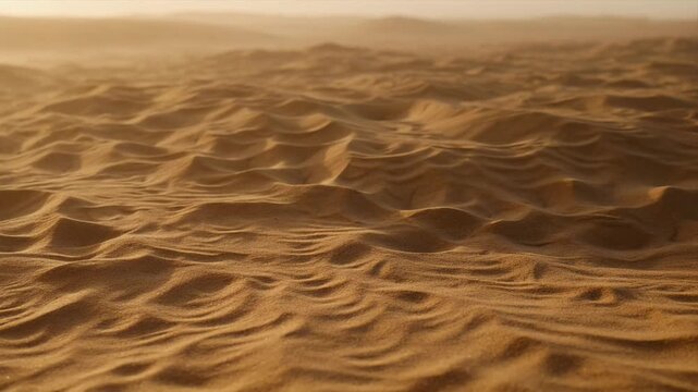 Golden desert sand dune landscape texture nature unseen wave pattern golden sand dune landscape nature unseen sunset texture pattern wilderness under warm sunlight with soft wind pattern