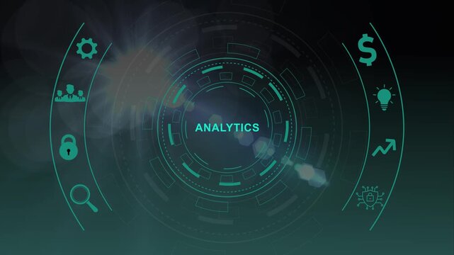 Analytics Big Data analysis Business intelligence internet and modern technology concept on virtual screen.