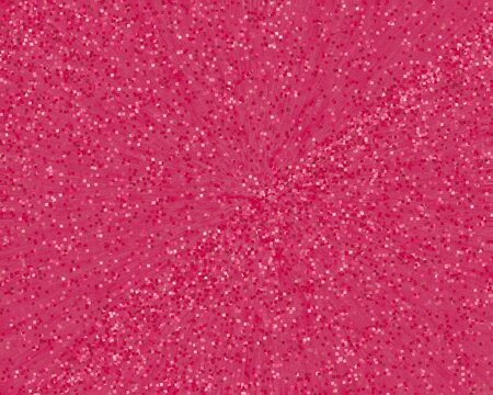 Bright pink glitter background with shimmering white speckles. Sparkling fuchsia texture with dense tiny glowing particles creating a festive holiday backdrop.