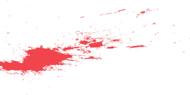 Vibrant red abstract vector background with dynamic splatter texture