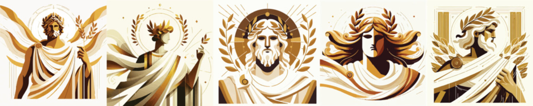 Vector of a mythical god