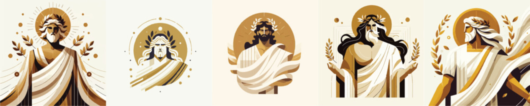 Vector of a mythical god
