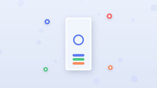Flat design smartphone storage cleanup freeing space