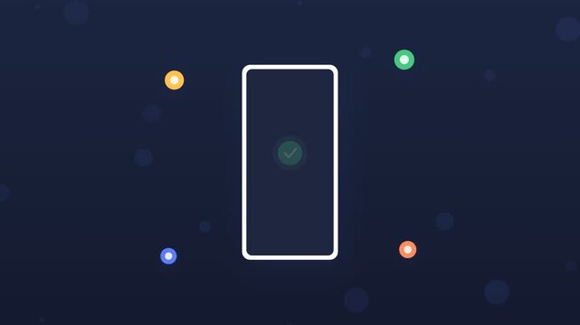 Flat design mobile crypto wallet transferring coins