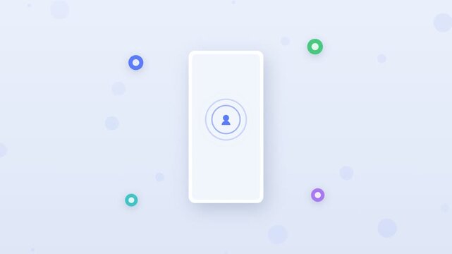 Flat design cloud sync between smartphone and laptop