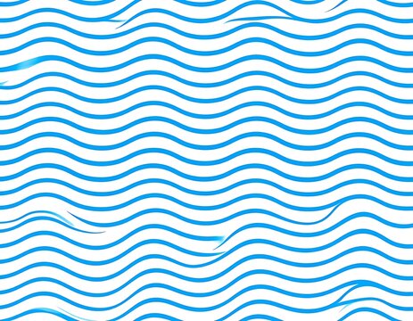 Blue wavy lines on white background.