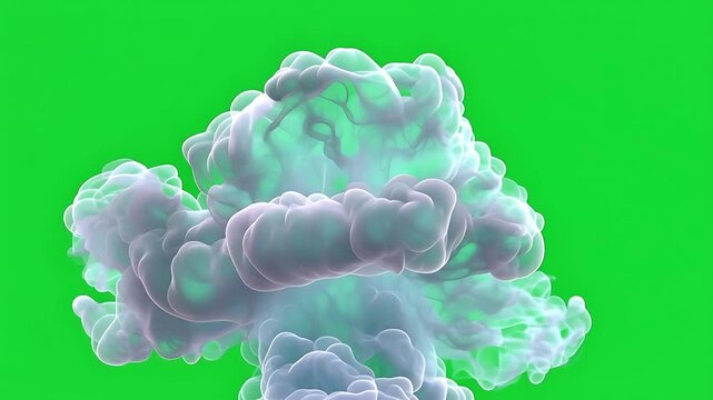 Cartoon Smoke Puff Green Screen Effect
