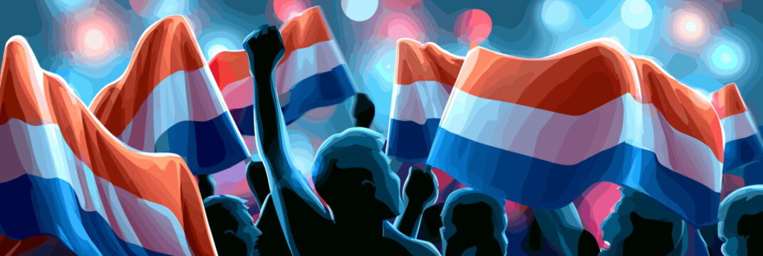 Paraguay football banner. Paraguay national soccer or football background, wallpaper, background, poster. Fans of the national team.