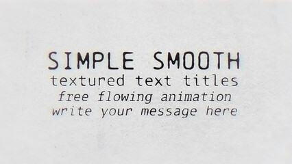 Simple Smooth Textured Text Template