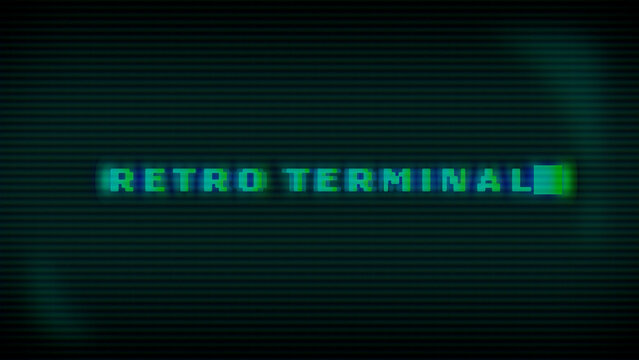 Retro Terminal Text Animation