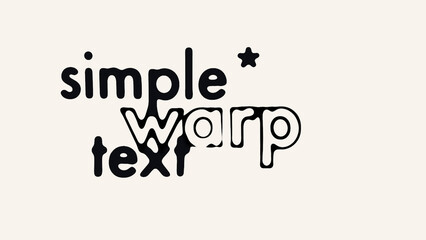 Simple Warp Text Titles