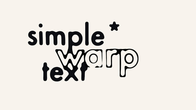 Simple Warp Text Titles