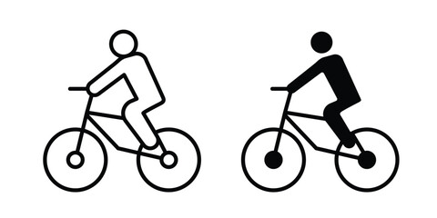 Obraz premium Bicycle rider icon